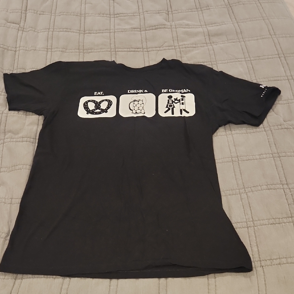 Disney Black"Eat, Drink & Be German" Graphic Tee for Men